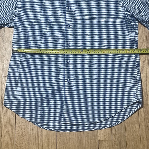 Robert Graham Dress Shirt Mens L Blue Floral Flip Cuff Button Up Long Sleeve - Picture 5 of 9